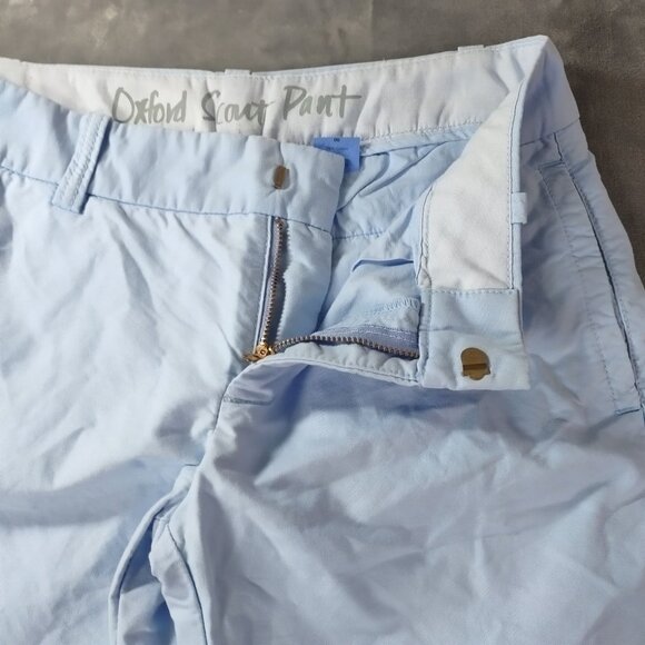 J Crew Mens Blue‎ Oxford Scout Pants 30x30 Slim Fit 100% Cotton Casual Workwear - Picture 3 of 10